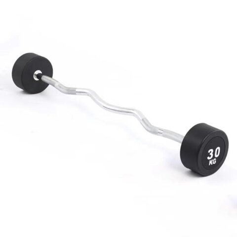 Heavy-duty curl barbell weight designed for bicep, tricep, and forearm training. Ideal for home or commercial gyms, offering secure fit and easy weight adjustment.