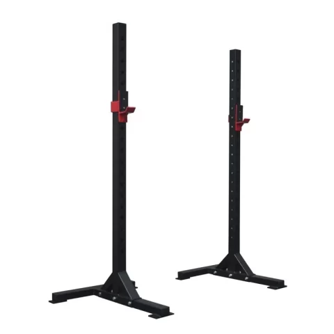Maximize your strength training with a stable, space-saving squat stand. Perfect for squats, bench presses, and more—ideal for home gyms and professional setups