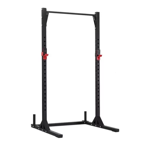"Train with confidence using an HD squat stand. Heavy-duty design ensures stability and safety for squats, presses, and more—ideal for home or commercial gyms