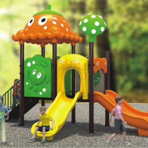 Safe and fun outdoor playground for kids with slides, swings, and climbing features. Durable, weather-resistant design ideal for backyards, schools, or parks