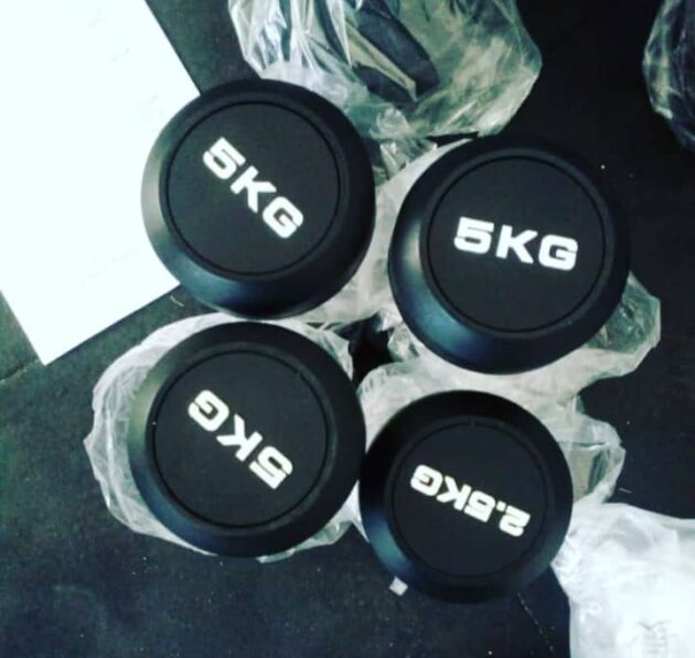 Rubber dumbbell 2.5kg (pair) Dah-rd2.5 - Image 2