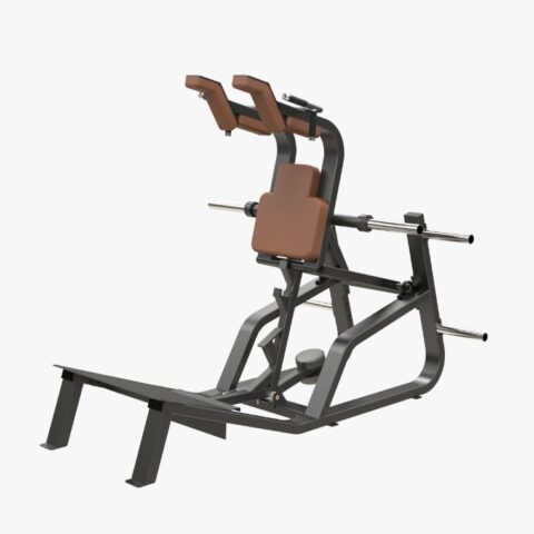 Heavy-duty Super Squat Machine for powerful lower body workouts. Targets quads, glutes, and hamstrings with safe, controlled movement and ergonomic back support.