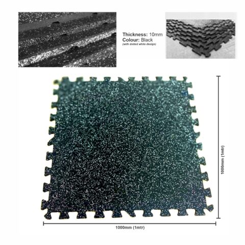 Protect your floors and create a stable workout area with the Rubber Interlocking Mat—durable, non-slip, and easy to assemble. Perfect for home gyms, fitness studios, or any high-traffic space