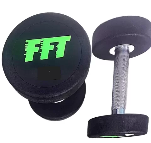 Boost your strength training with Round Rubber Dumbbells – durable, non-slip design, and perfect for a wide range of exercises at home or in the gym