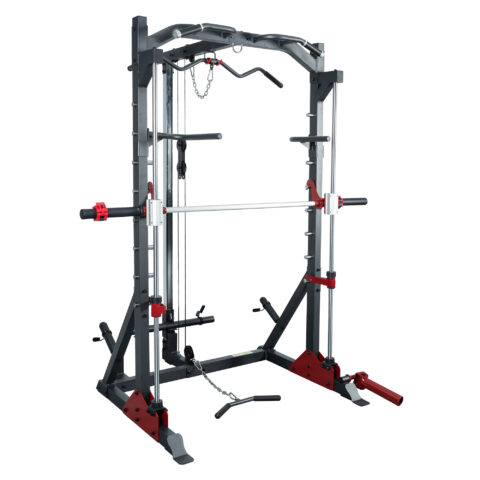 Build strength and muscle safely with the Smith Machine. Designed for full-body workouts, this versatile gym equipment offers stability and control, making it perfect for squats, bench presses, deadlifts, and more, whether you're a beginner or experienced lifter