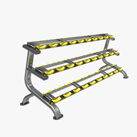 Keep your gym organized with a commercial dumbbell rack—designed for stability, space efficiency, and easy access to weights in any professional fitness setting