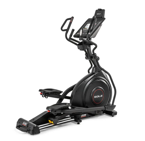 Discover the Sole Elliptical Bike—featuring a touchscreen display, adjustable pedals, Bluetooth, and smooth resistance for a powerful full-body workout at home