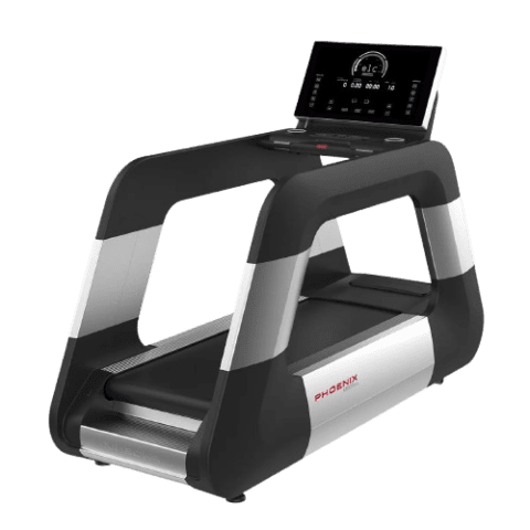 Get a great cardio workout with the treadmill. Ideal for walking, jogging, or running indoors, it improves cardiovascular health, burns calories, and builds endurance, all while being easy to use and adjust for your fitness level.