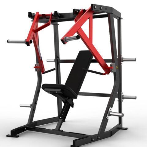 Enhance your chest workout with the Iso-Lateral Decline Chest Press. This machine offers independent arm movement, allowing for balanced muscle development in the chest, shoulders, and triceps while providing a decline angle for deeper muscle activation
