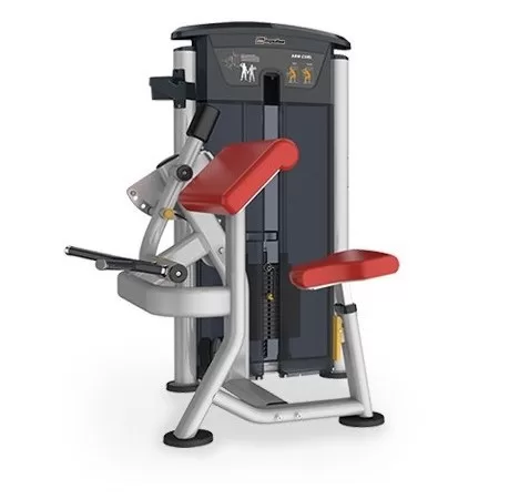 Isolate and build bicep strength with the Arm Curl machine. Designed for controlled movement and maximum muscle activation, ideal for effective upper body workouts in any gym