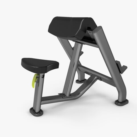 Isolate and strengthen your biceps with a commercial seated preacher curl—built for comfort, stability, and precision in professional gyms and training facilities