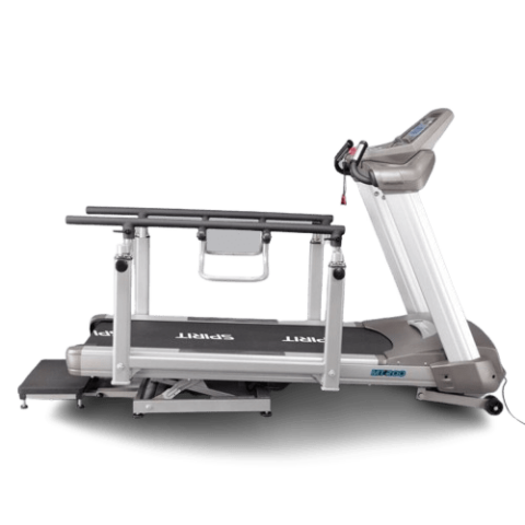 Improve mobility and balance with a gait trainer treadmill featuring a sturdy handle rail. Ideal for rehabilitation, seniors, and those recovering from injury or surgery
