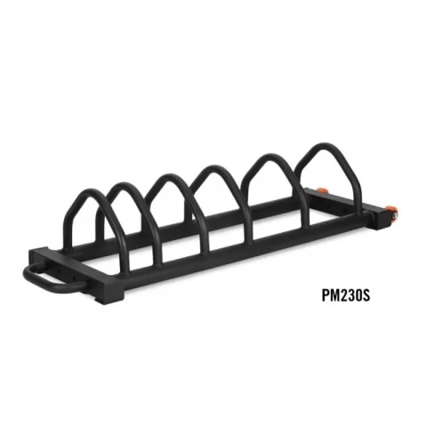 The Bumper Plate Rack is an essential storage solution for organizing weight plates in your gym. Designed to keep your workout area tidy and safe, Ideal for both home and commercial gyms