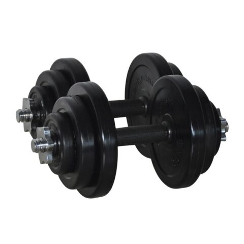 Durable and versatile, the Rubber Dumbbell Kit is perfect for full-body workouts at home or in the gym – featuring ergonomic grips and noise-reducing rubber coating