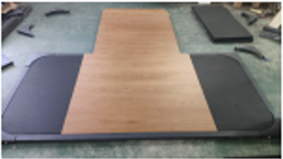 A compact individual squat training platform with a durable, non-slip surface and a sturdy steel or wood frame. Designed to support heavy lifting, it provides a stable base for squats and other strength exercises, ideal for home or commercial gym use.