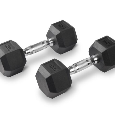 D2200.6 Rubber Hex Dumbbell 30kg (pair) (Pivot) Brand