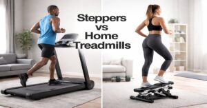 Steppers and home treadmills
