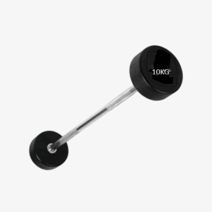 BS 10KG Rubber fixedStraight Barbell Weight (10kg)( FFT Brand)