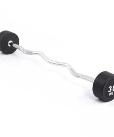 BW30 Rubber Fixed Zig-zag Barbell Weight 30kg (GateGold Fitness) Brand